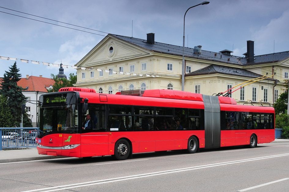 Modern buses and trolleybuses provide public transport in České Budějovice.